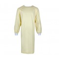 Plasdent Poly supreme REUSABLE Isolation Gowns, Ties at Neck and Waist - One Size Fits Most , Yellow 1 / Bag 
